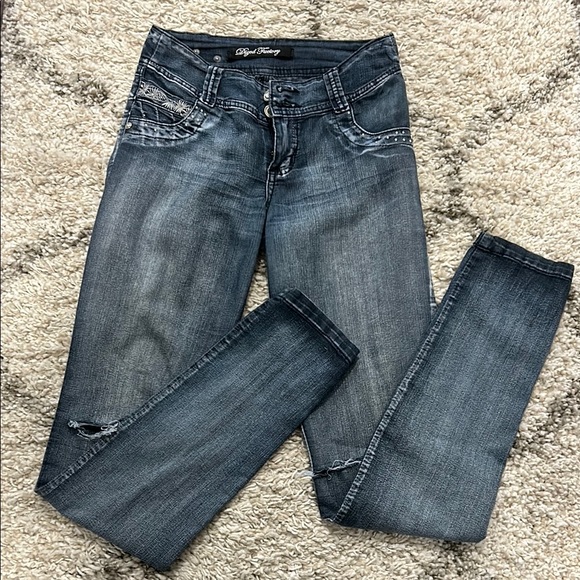 Butt Lifting Colombian Dark Wash Women's Jeans - Picture 1 of 6